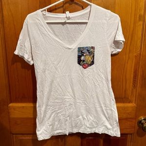 Disney beauty and the beast pocket tshirt